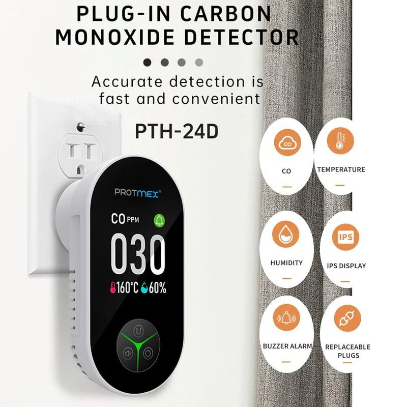 4 in 1 Carbon Monoxide Detector plug in